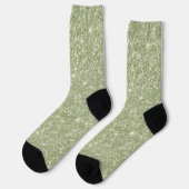 Avocado-Grün-Glitter Socken (Linkes Detail)