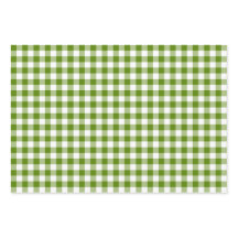 Avocado-Grün Kariert Gingham Retro-Farbe