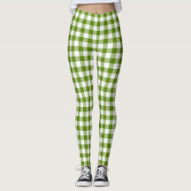 Avocado-Grün Karo Gingham Retro-Farbe
