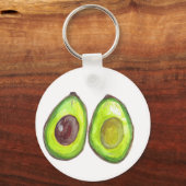 Avocado grüne Früchte Schlüsselanhänger (Vorderseite)