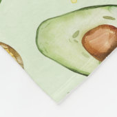 Avocado-Grüne-Schmetterlinge-Geburtstag Fleecedecke (Ecke)