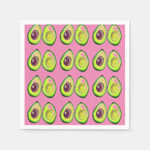 Avocado Grüner Veganer Foodie Vegetarischer Foodie Serviette