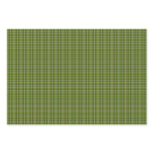 Avocado-Grünes Karo-Fensterpaneel-Muster Retro