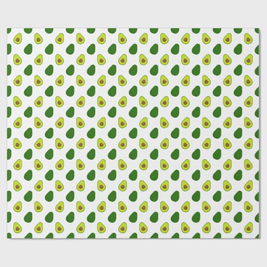 Avocado grünes Packpapier. Geschenkpapier (Flach)