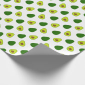 Avocado grünes Packpapier. Geschenkpapier (Ecke)
