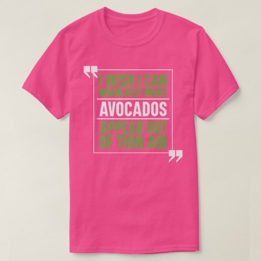 Avocado Guacamole KostümMagischer Avocado Lover T-Shirt (Design vorne)