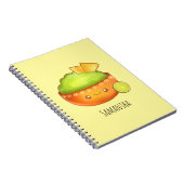 Avocado Guacamole und Tortilla Chips Notizblock (Rechte Seite)