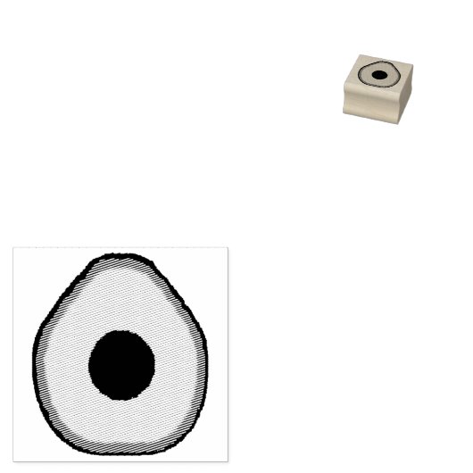 Avocado Gummistempel (Stempel)