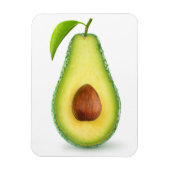 Avocado-Hälfte Magnet (Vertikal)