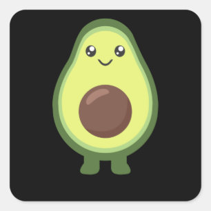 Avocado Halloween Costume Funny Avocados Quadratischer Aufkleber