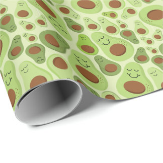 Avocado Happy Little Avos Hass Avocados Pattern Geschenkpapier