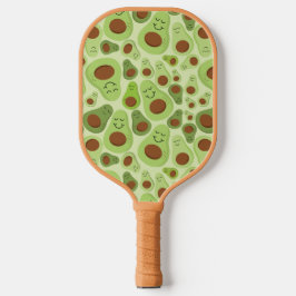 Avocado Happy Little Avos Hass Avocados Pattern Pickleball Schläger