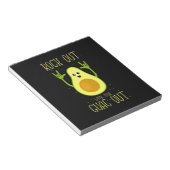 Avocado hat sich mit Ihrem Guak ausgezogen Notizblock (angewinkelt)