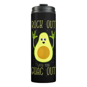 Avocado hat sich mit Ihrem Guak ausgezogen Thermosbecher