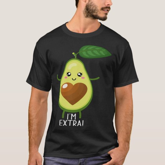 Avocado Healthy Fruit Guacamole Vegetarian Vegan 1 T-Shirt (Vorderseite)