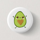 Avocado Heart Button (Vorderseite)