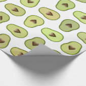Avocado Heart Fruit Fiesta Baby Dusche Party Geschenkpapier (Ecke)