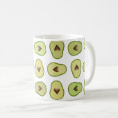 Avocado Heart Healthy Fruit Custom Kaffeetasse (VorderseiteRechts)