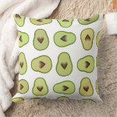 Avocado Heart Healthy Fruit Fun Whimsical Party Kissen (Decke)