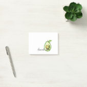 Avocado-Herz Grüne Streifen Post-it Klebezettel (Büro)