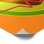 Avocado Herzenslust Poster (Ecke)