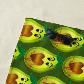 Avocado Herzenslust Strandtuch (Beispiel)