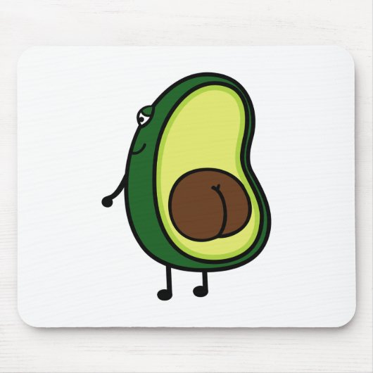 Avocado Hintern Mousepad (Vorne)