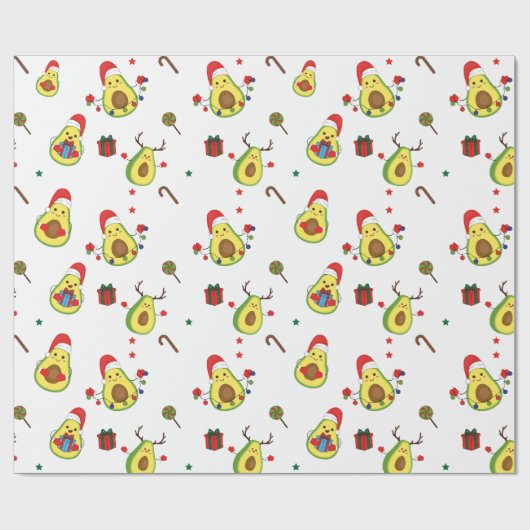 Avocado Holiday Wrapping Geschenkpapier (Flach)