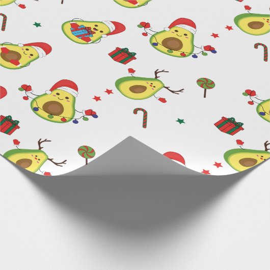 Avocado Holiday Wrapping Geschenkpapier (Ecke)