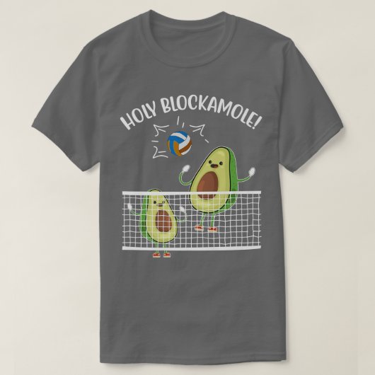 Avocado Holy Blackamole Volleyball Lover Athlete G T-Shirt (Design vorne)