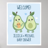Avocado Holy Guacamole Baby Shower Poster (Vorne)