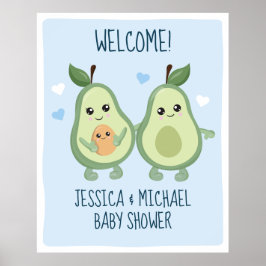 Avocado Holy Guacamole Baby Shower Poster