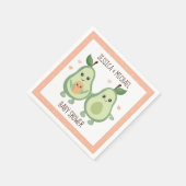 Avocado Holy Guacamole Babydusche Serviette (Ecke)