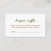 Avocado Holy Guacamole Babydusche Windelwindeln Begleitkarte (Vorderseite)