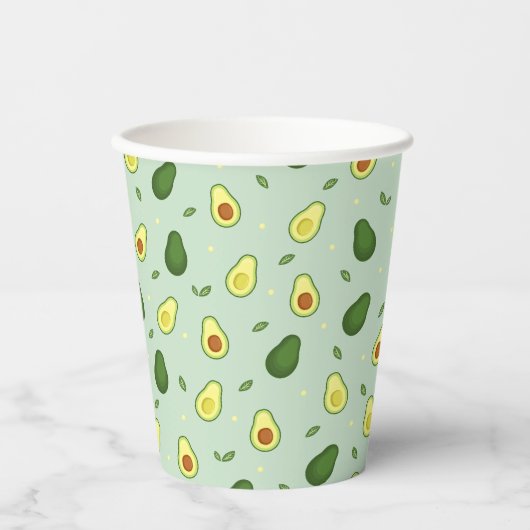 Avocado Holy Guacamole Green Baby Dusche Geburtsta Pappbecher (Vorderseite)