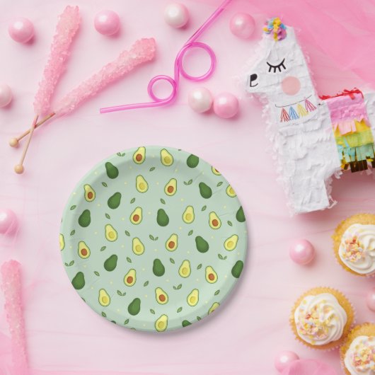 Avocado Holy Guacamole Green Baby Dusche Geburtsta Pappteller (Party)