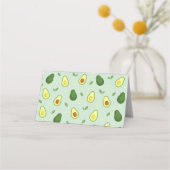 Avocado Holy Guacamole Green Baby Dusche Geburtsta Platzkarte (Rückseite)