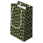 Avocado Hue Green Geschenktasche Kleine Geschenktüte (Rückseite Schrägansicht)