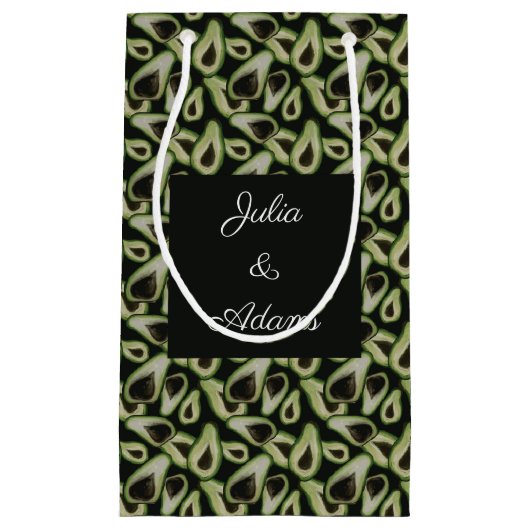 Avocado Hue Green Geschenktasche Kleine Geschenktüte (Vorderseite)