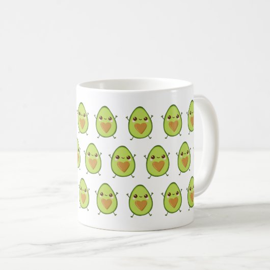 Avocado Hug Kaffeetasse (VorderseiteRechts)