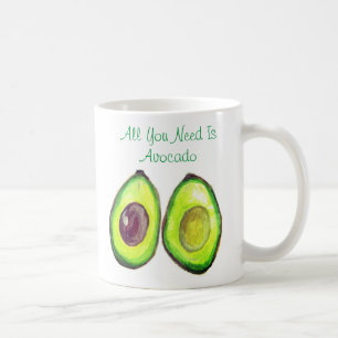 Avocado Humor Text Vegan Freundlich Gesundes Obst  Kaffeetasse
