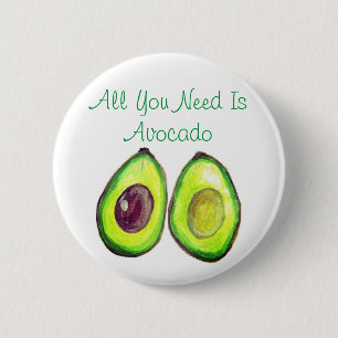 Avocado Humor Text Vegane Lebensmittel Gesunde Fru Button