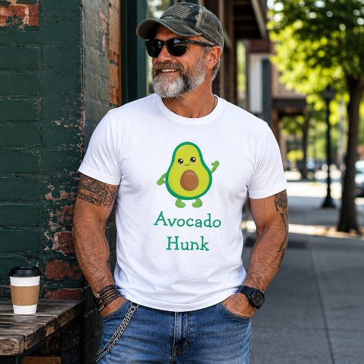 Avocado Hunk Trendy Hipster T-Shirt