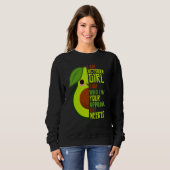 Avocado I Am October Girl Vegan Vegetarian Herbivo Sweatshirt (Vorne ganz)