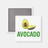 Avocado, I Liebe Avocado Magnet (Vorderseite/Rückseite)