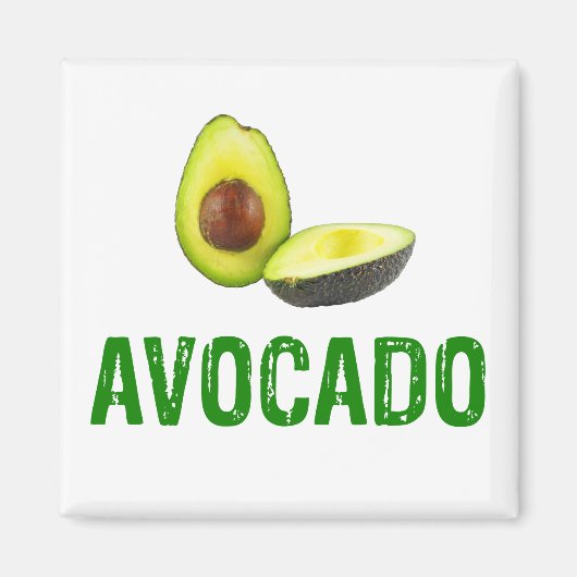 Avocado, I Liebe Avocado Magnet (Vorne)