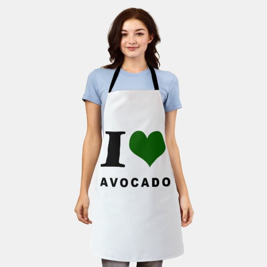 Avocado, I Liebe Avocado Schürze (Getragen)