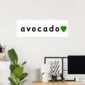 Avocado, ich Liebe Avocado Poster (Heimbüro)