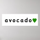 Avocado, ich Liebe Avocado Poster (Vorne)
