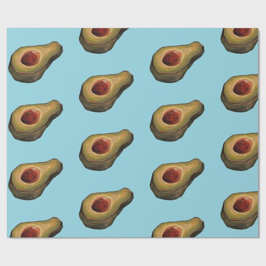 Avocado-Illusion Geschenkpapier (Flach)